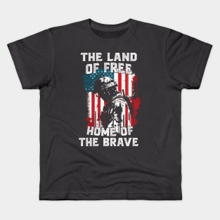 The Land Of Free Home Of The Brave Kids T-Shirt